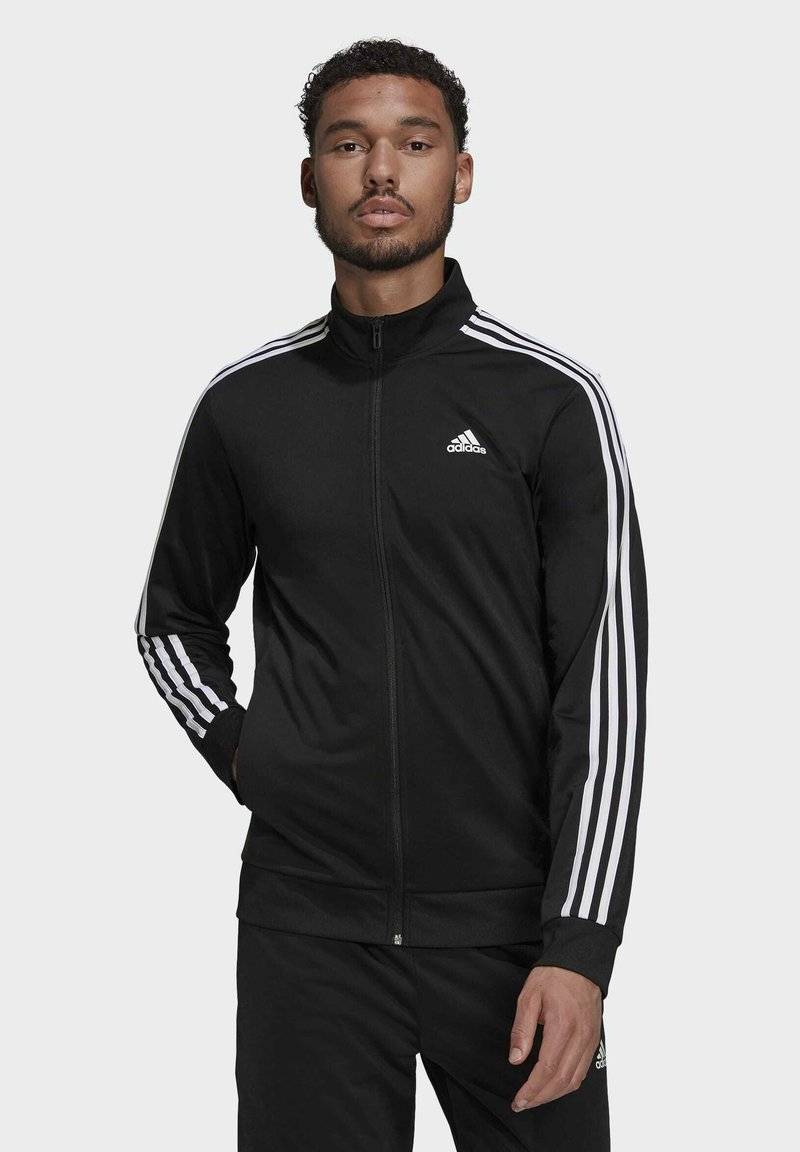 adidas Sportswear adidas Sportswear ESSENTIALS WARM-UP REGULAR 3-STRIPES - Training jacket - black Riesige Rabatte