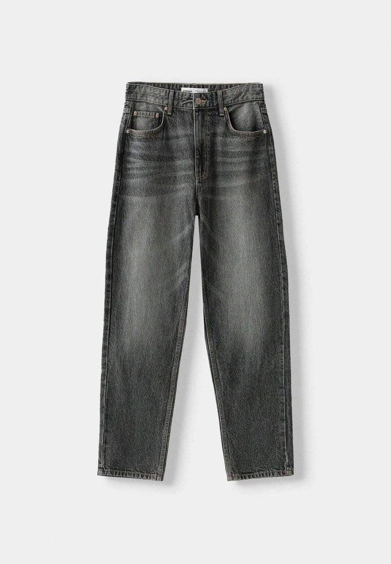 Bershka Bershka Straight leg jeans - mottled dark grey Hotsell