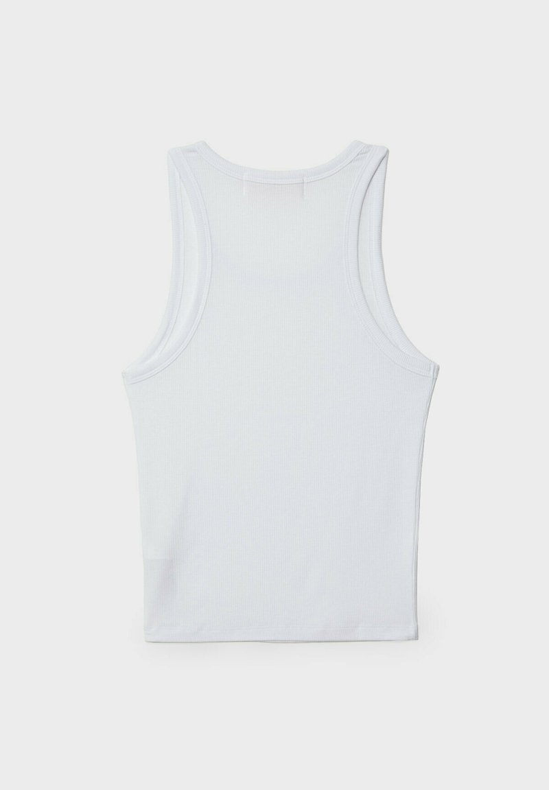 Stradivarius Stradivarius RACERBACK - Top - white denim Osterangebot