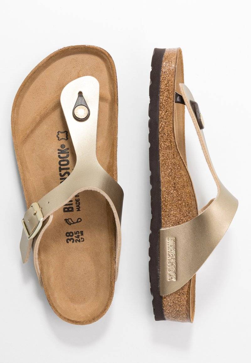 Birkenstock Birkenstock GIZEH BF REGULAR - Slippers - gold Sonderangebot der Fabrik