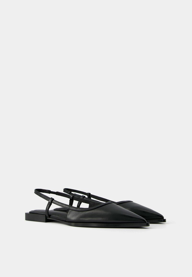 Bershka Bershka POINTED - Slingback ballet pumps - black Discount Store für neue Produkte