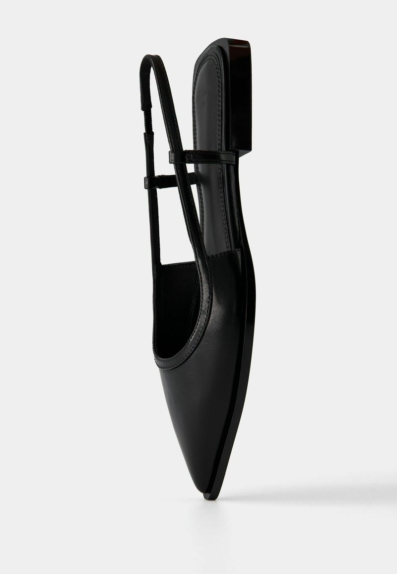 Bershka Bershka POINTED - Slingback ballet pumps - black Discount Store für neue Produkte