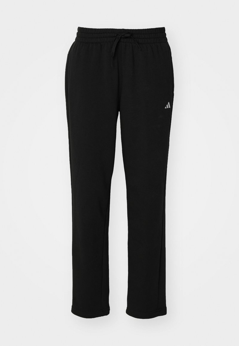adidas Sportswear adidas Sportswear ESSENTIALS SMALL LOGO FEEL COZY OPEN HEM PANT - Tracksuit bottoms - black Hotsell