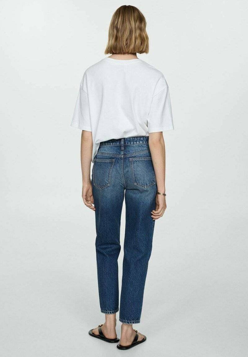 Mango Mango Relaxed fit jeans - bleu foncé Preisnachlass