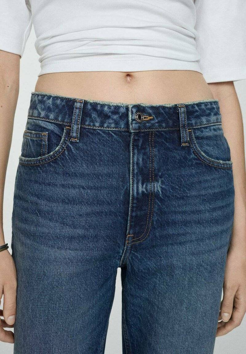 Mango Mango Relaxed fit jeans - bleu foncé Preisnachlass