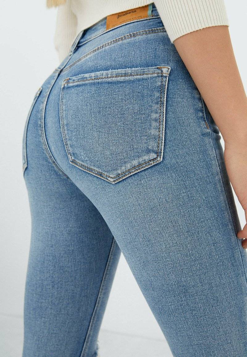 Stradivarius Stradivarius Jeans Skinny Fit - neon blue Osterangebot