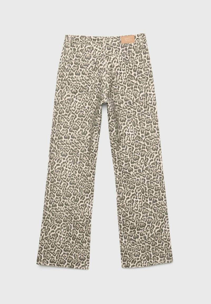 Stradivarius Stradivarius PRINTED - Straight leg jeans - camel Vatertagsangebot