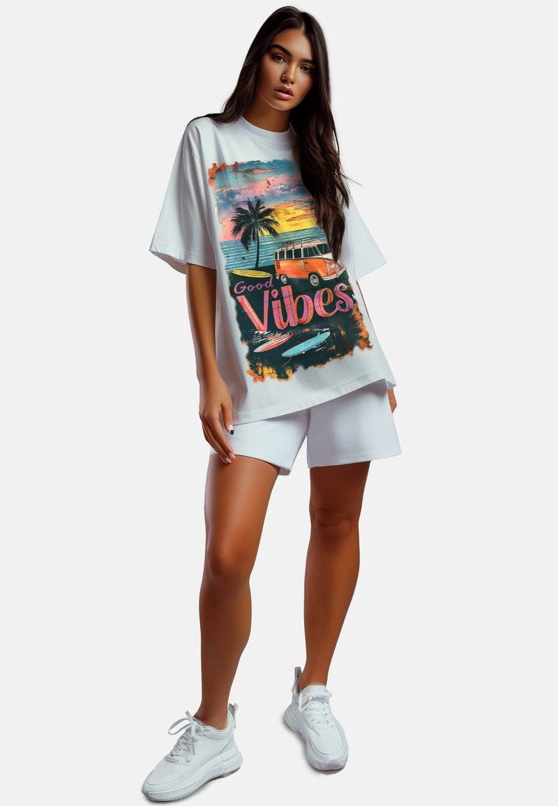 Reichstadt Reichstadt 24RSW057 SURFSIDE-VIBES - Print T-shirt - surfside vibes Jubiläumsangebot
