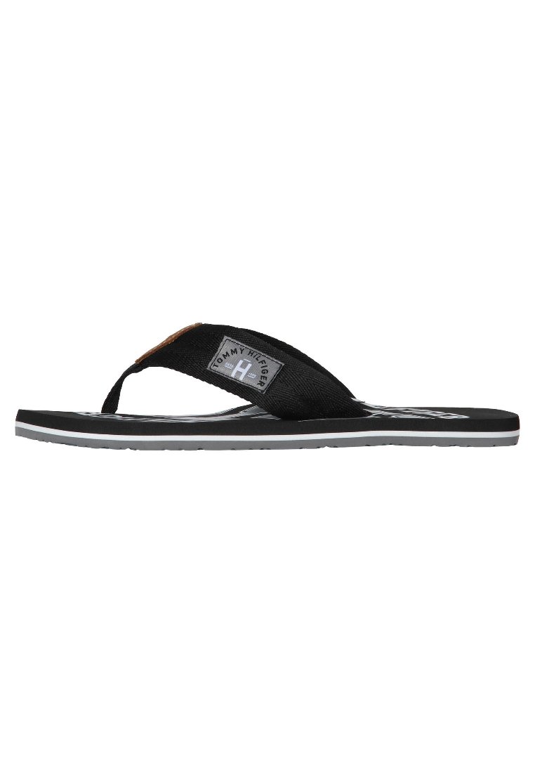 Tommy Hilfiger Tommy Hilfiger HERREN - T-bar sandals - black 50% Rabatt für begrenzte Zeit