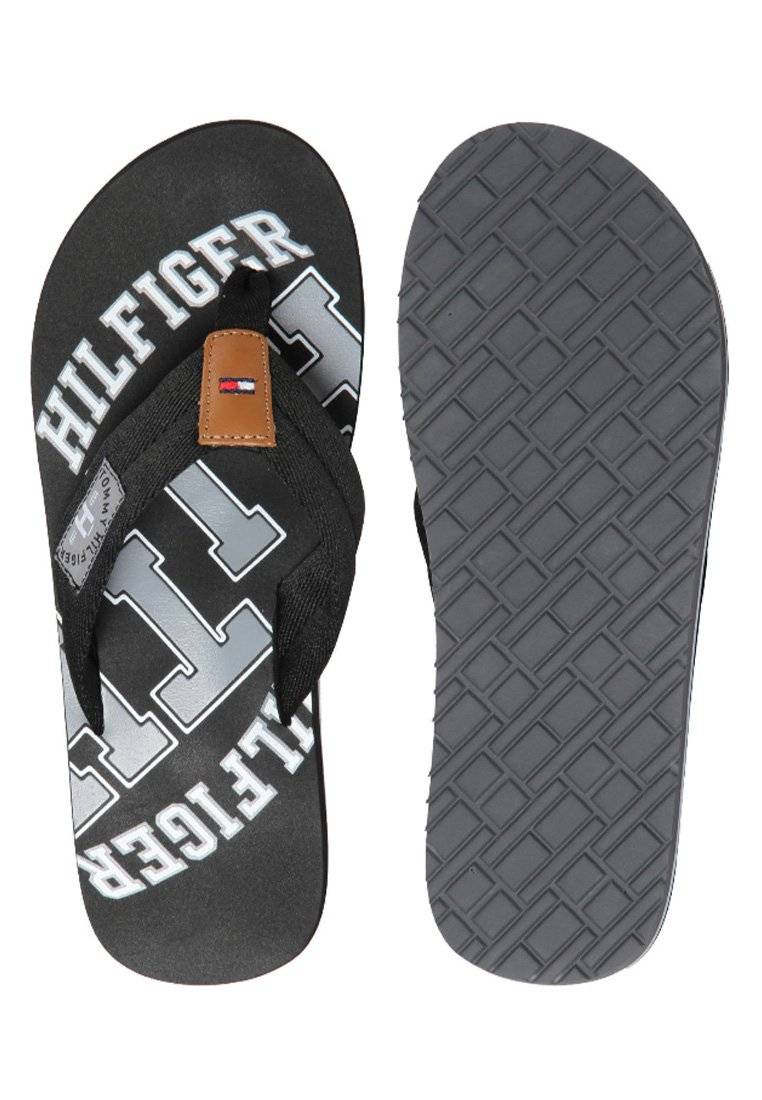 Tommy Hilfiger Tommy Hilfiger HERREN - T-bar sandals - black 50% Rabatt für begrenzte Zeit