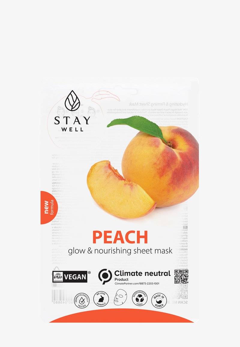 STAY Well STAY Well STAY WELL VEGAN SHEET MASK - Face mask - peach