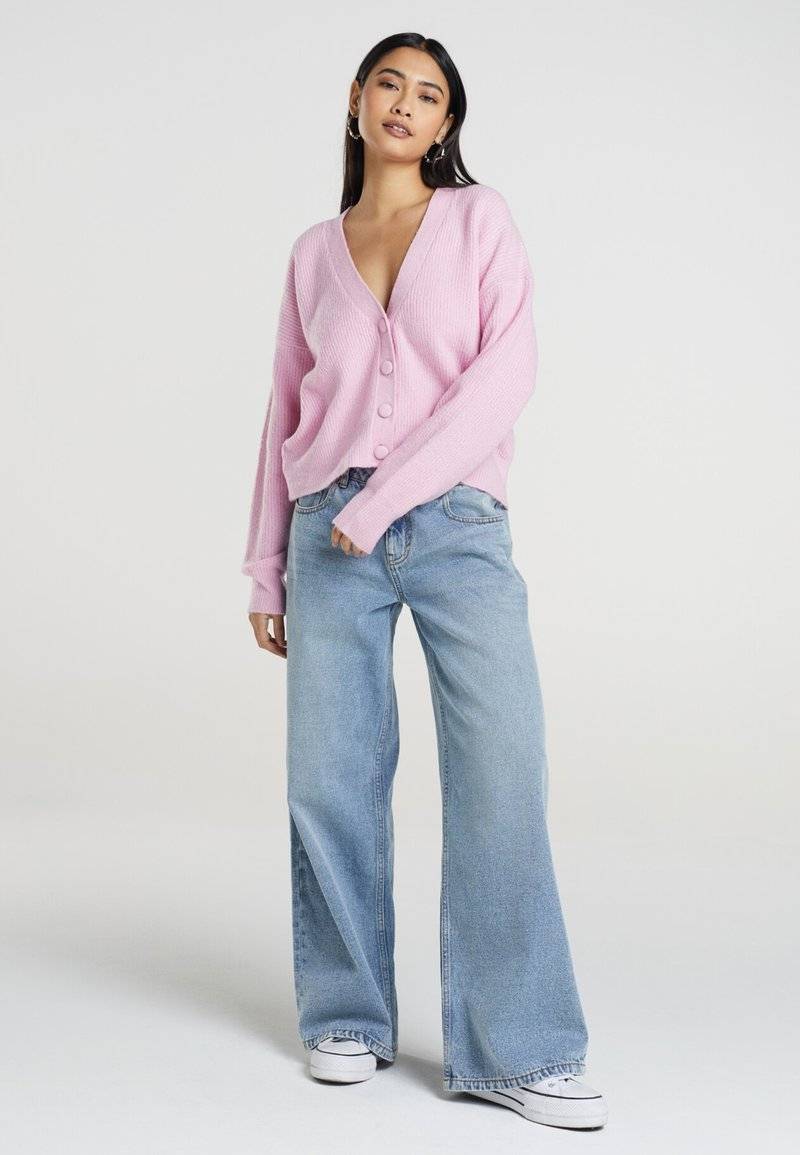 Brave Soul Brave Soul LKC-230DAFFIE - Cardigan - pink Clearance-Verkauf