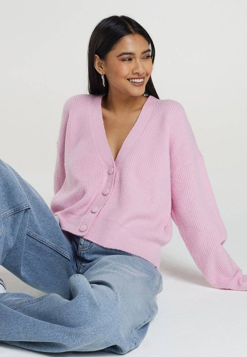 Brave Soul Brave Soul LKC-230DAFFIE - Cardigan - pink Clearance-Verkauf