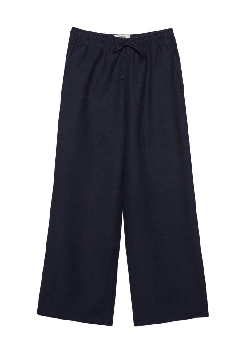 Stradivarius Stradivarius LOOSE-FITTING - Trousers - dark blue Speichern exportieren