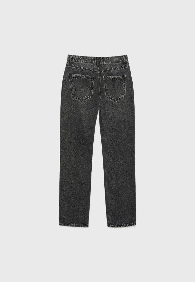 Stradivarius Stradivarius Straight leg jeans - dark grey Black Friday Preise