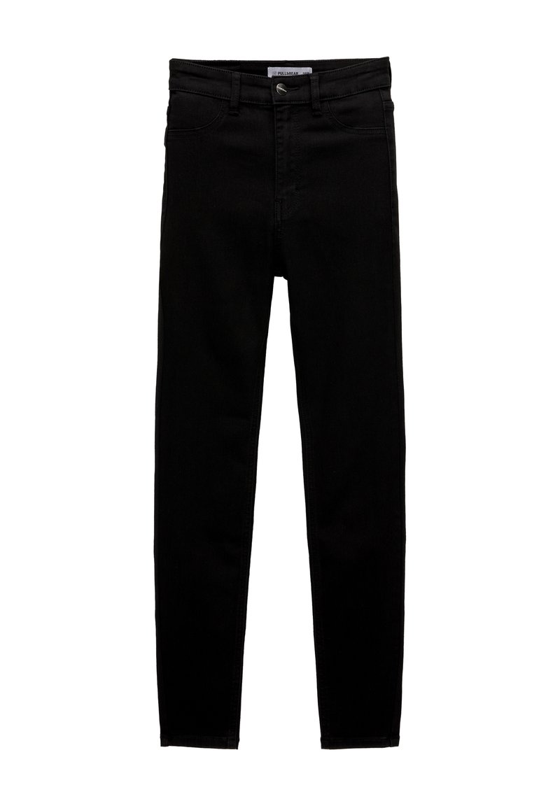 PULL&BEAR PULL&BEAR HIGH WAIST - Jeans Skinny Fit - black 50% Rabatt für begrenzte Zeit