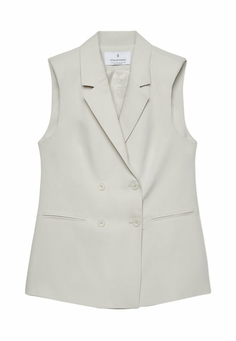 Stradivarius Stradivarius Waistcoat - white Rabatte dieses Monats