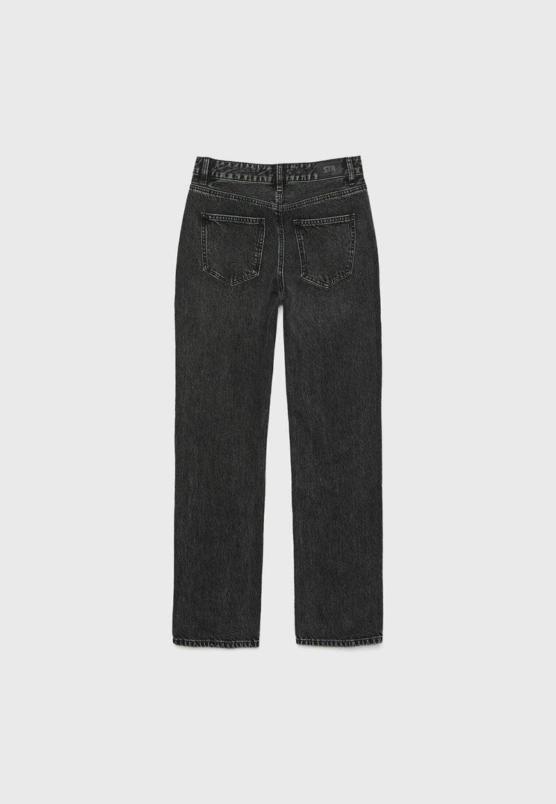 Stradivarius Stradivarius Straight leg jeans - dark grey Verkauf