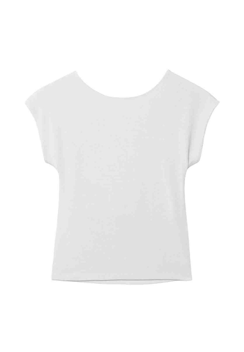 Stradivarius Stradivarius OPEN-BACK - Basic T-shirt - white im Angebot