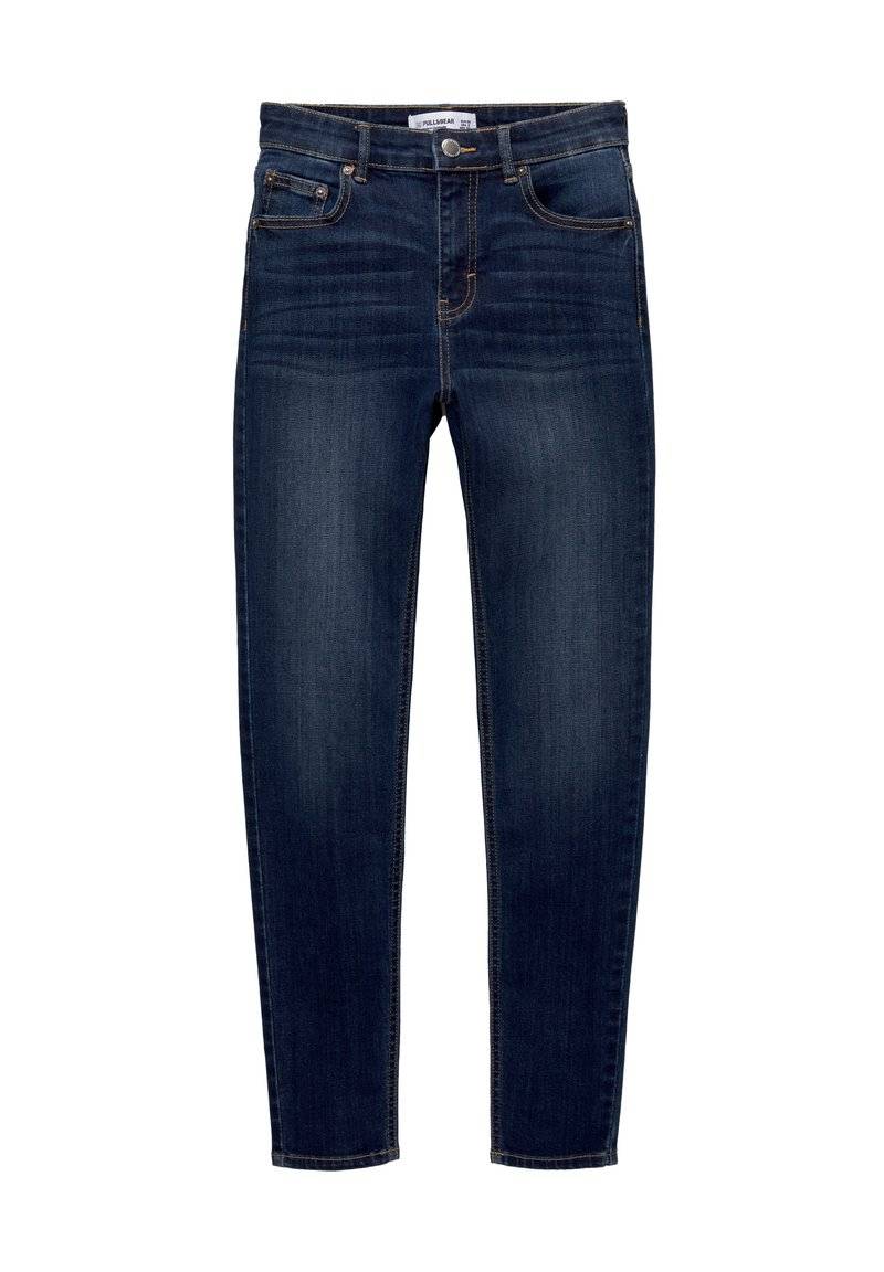PULL&BEAR PULL&BEAR MID-RISE - Jeans Skinny Fit - dark blue Günstiger Verkauf