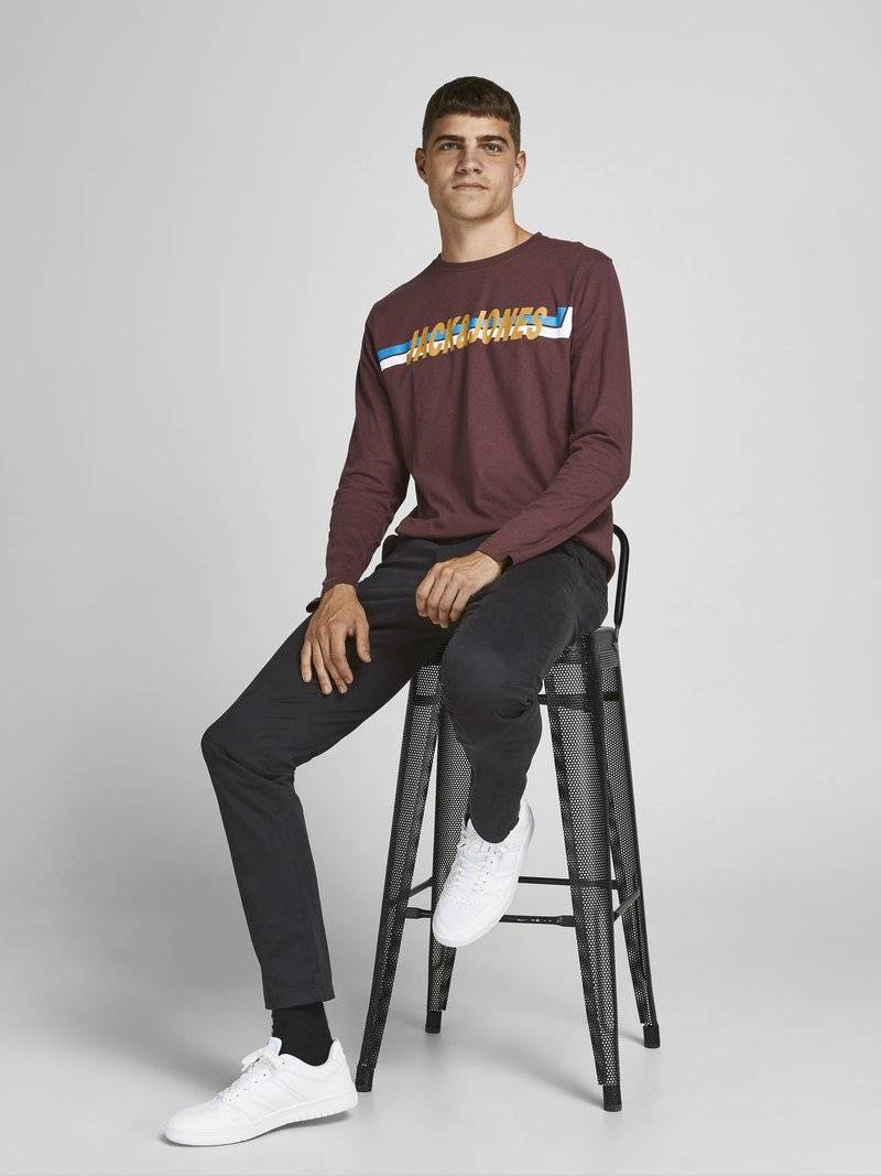 Jack & Jones Jack & Jones MARCO BOWIE - Chinos - black Meist gekauft