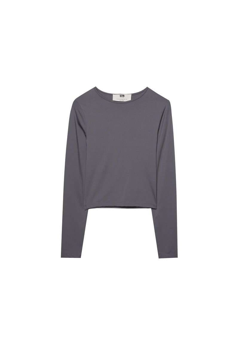 Stradivarius Stradivarius Long sleeved top - dark grey Limitierter Zeitrabatt