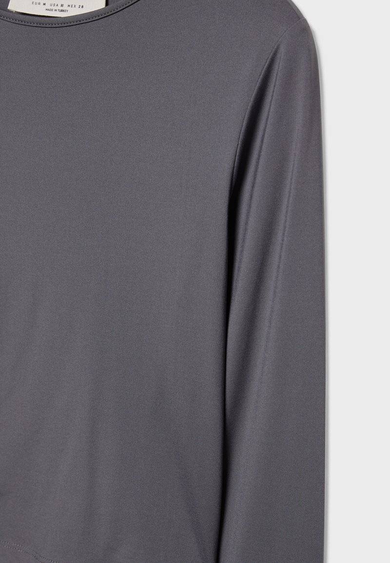 Stradivarius Stradivarius Long sleeved top - dark grey Limitierter Zeitrabatt