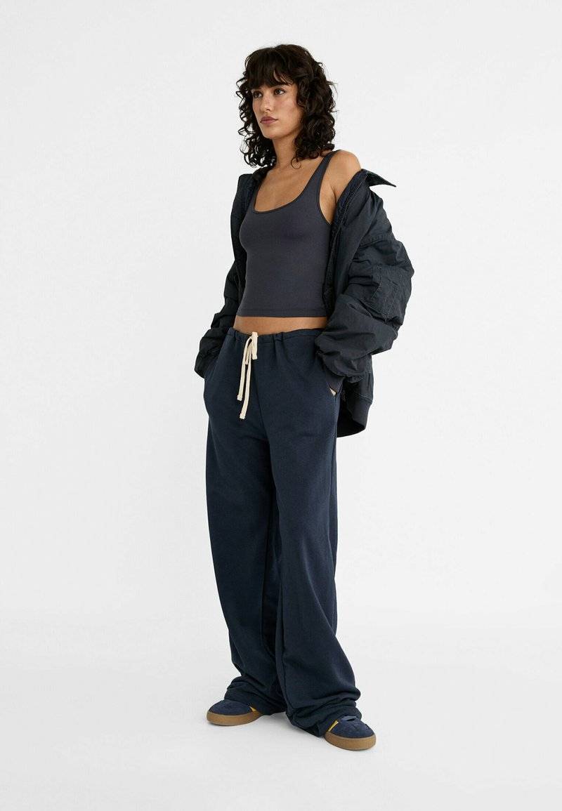 Stradivarius Stradivarius Top - dark blue Sonderangebot