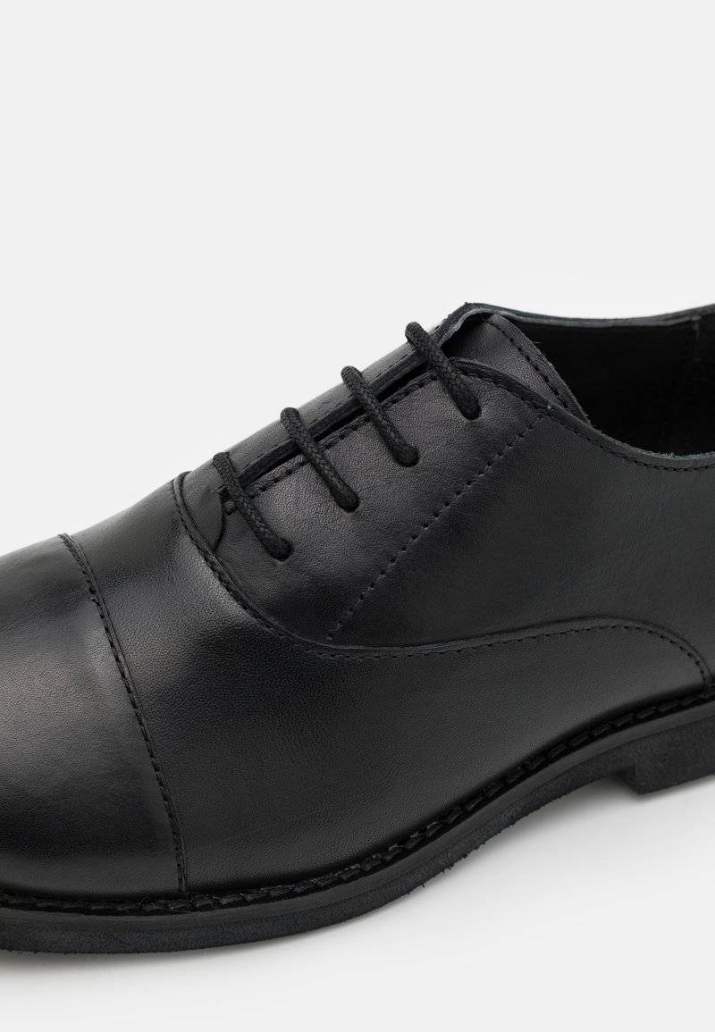 Friboo Friboo LEATHER - Lace-ups - black Letzte 3 Tage