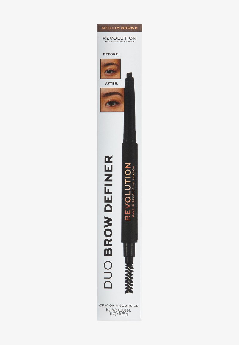 Makeup Revolution Makeup Revolution REVOLUTION DUO BROW DEFINER PENCIL - Eyebrow pencil - medium brown Meist gekauft