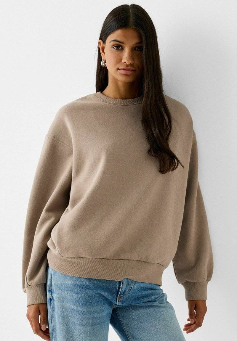 Bershka Bershka Sweatshirt - sand Kostenloser Versand