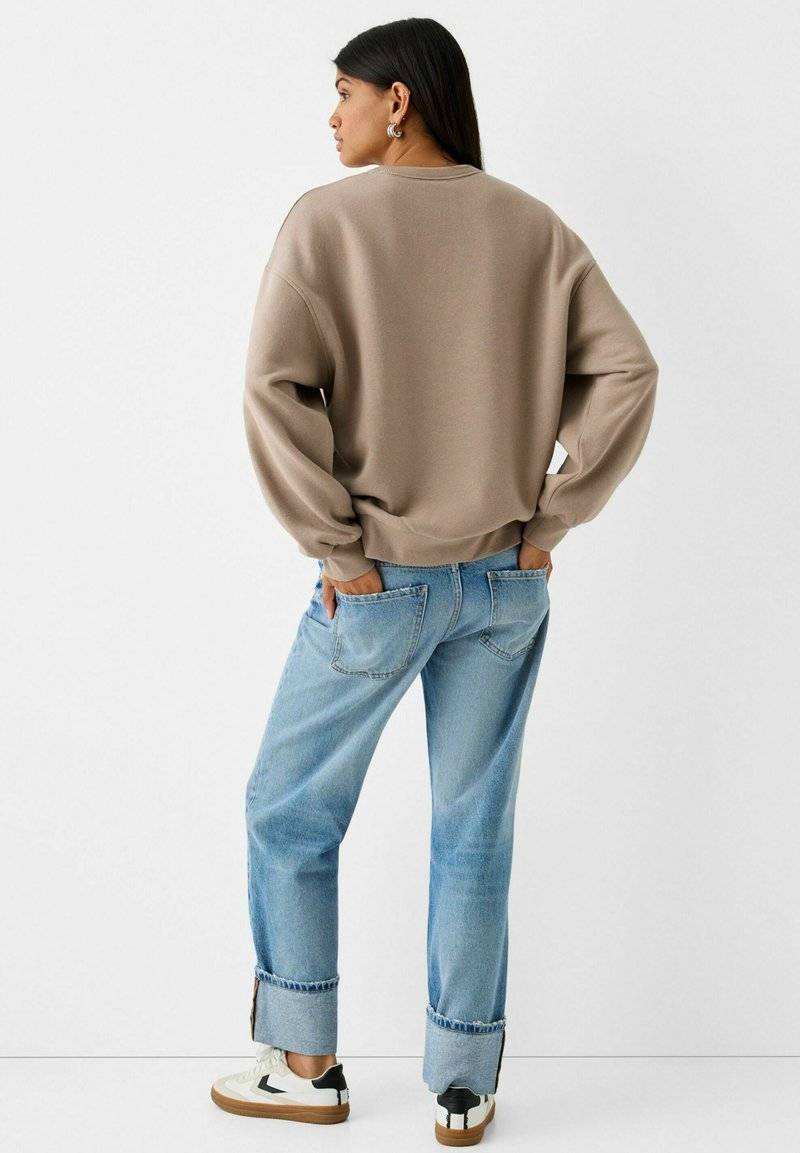 Bershka Bershka Sweatshirt - sand Kostenloser Versand
