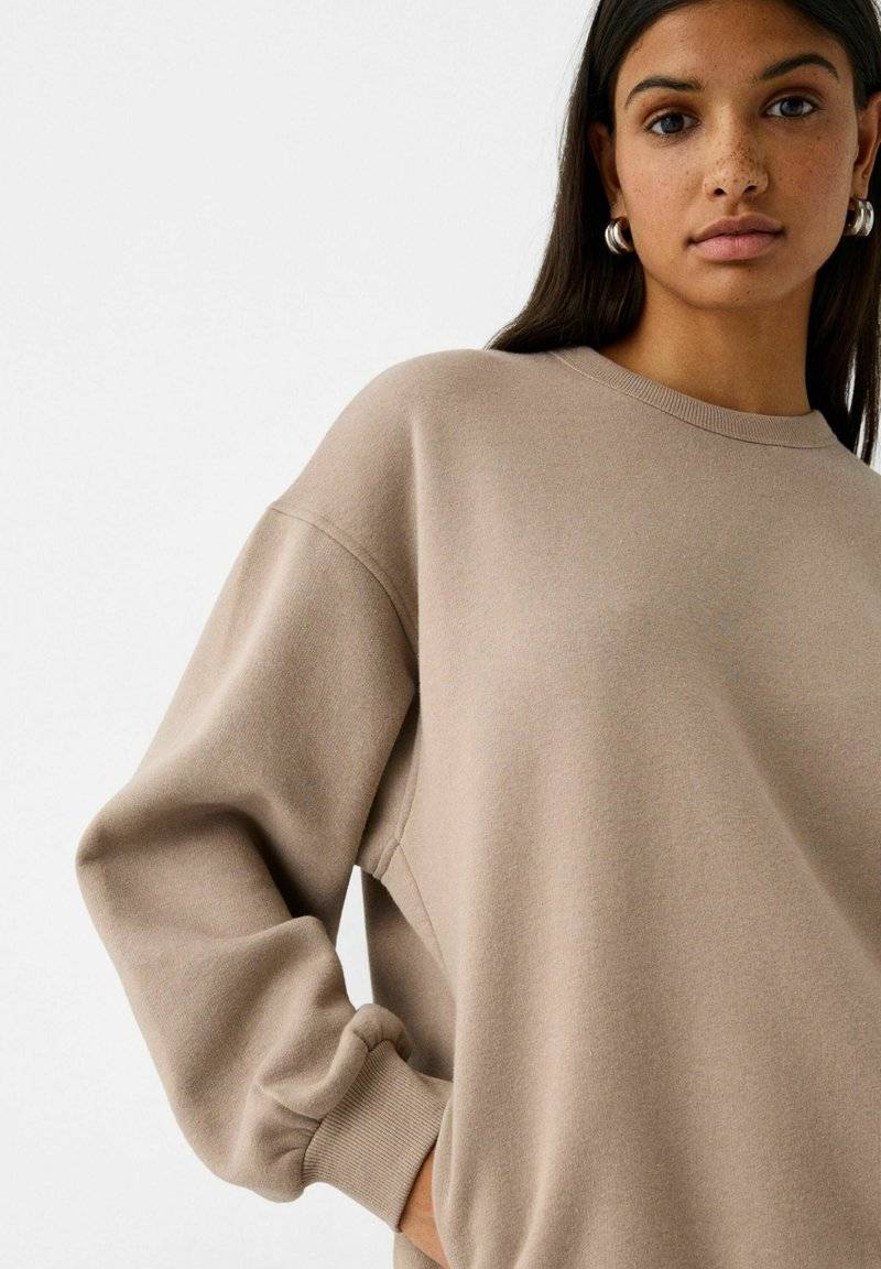 Bershka Bershka Sweatshirt - sand Kostenloser Versand