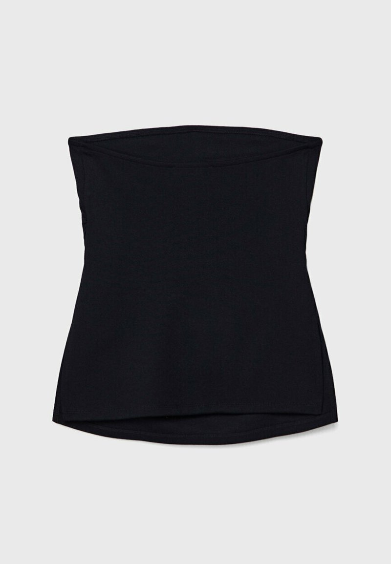 Stradivarius Stradivarius BANDEAU WITH SIDE VENTS - Top - black Versandkostenfrei