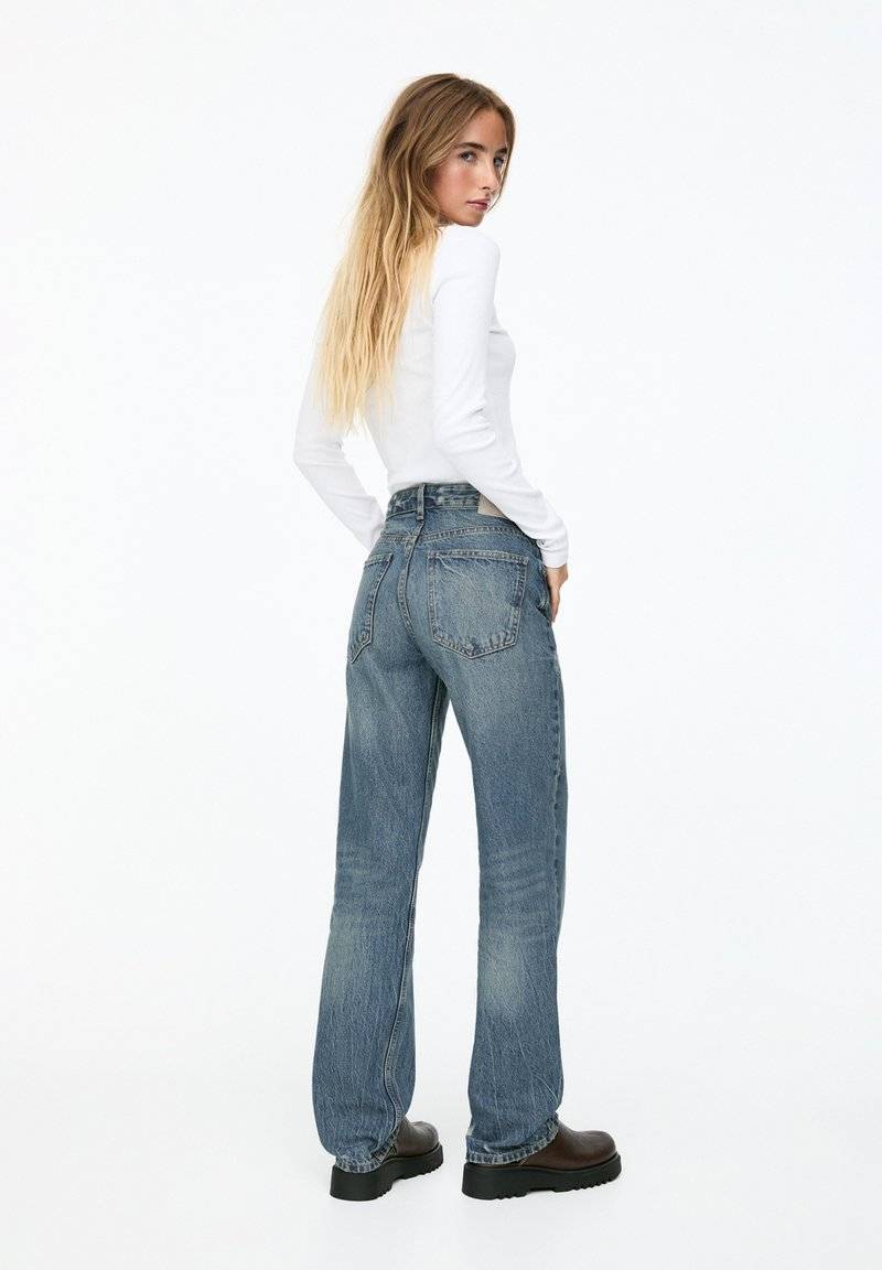 PULL&BEAR PULL&BEAR MID - Straight leg jeans - blue Preisnachlass