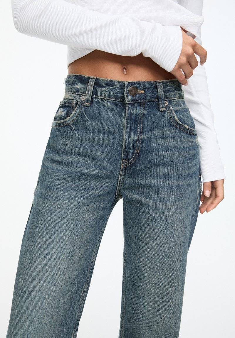 PULL&BEAR PULL&BEAR MID - Straight leg jeans - blue Preisnachlass
