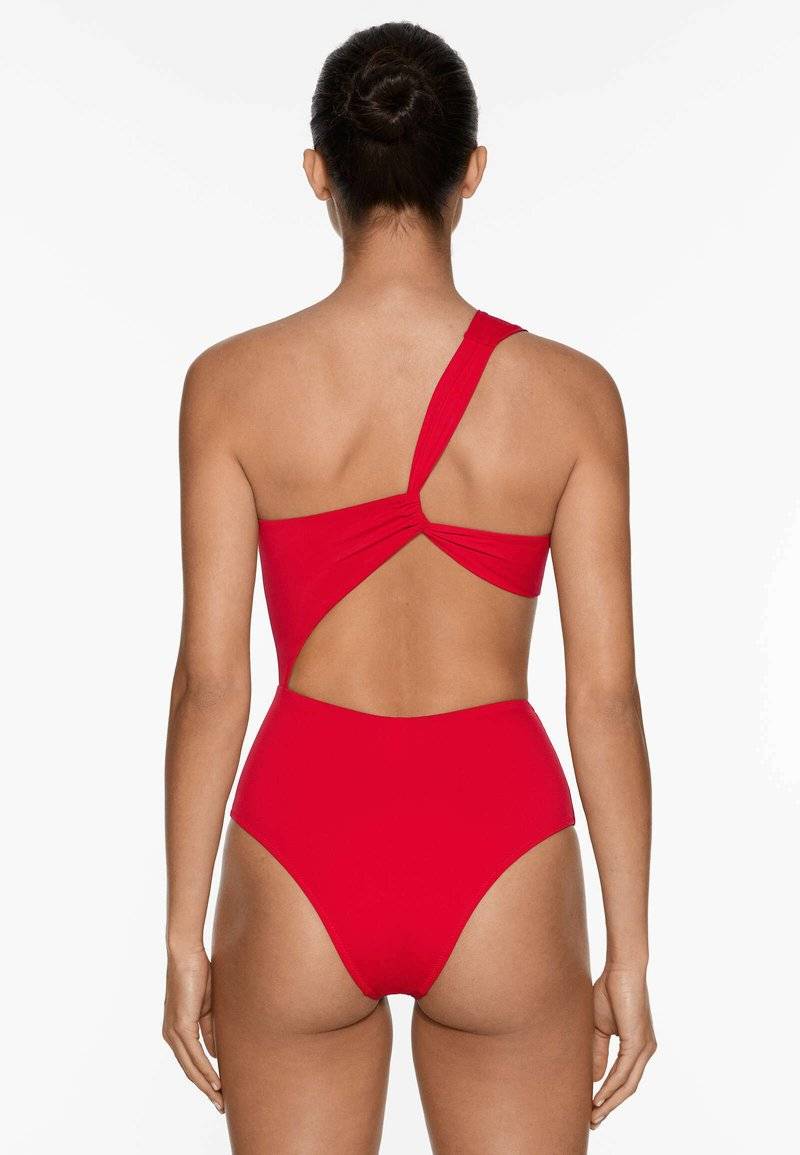 OYSHO OYSHO ASYMMETRIC - Swimsuit - red Jubiläumsangebot