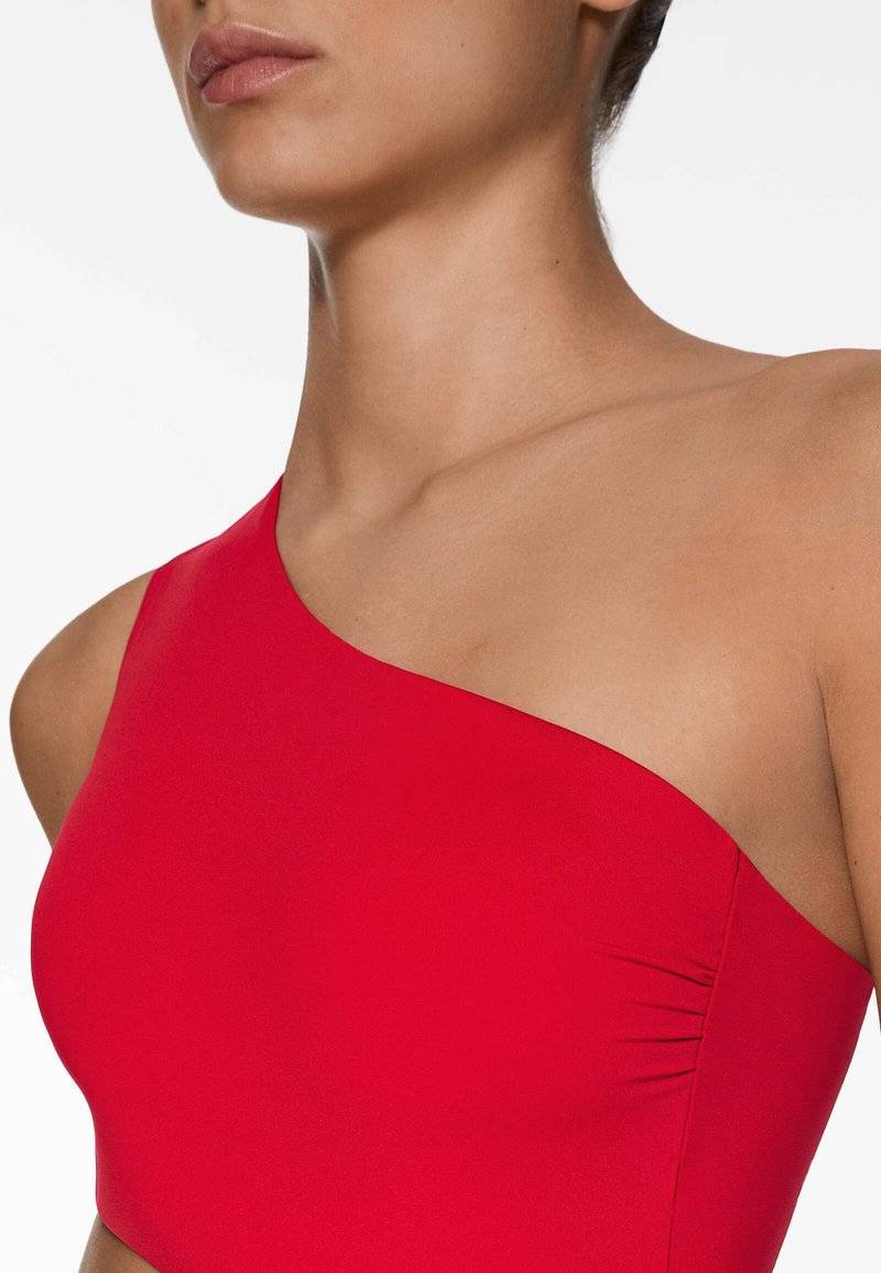 OYSHO OYSHO ASYMMETRIC - Swimsuit - red Jubiläumsangebot