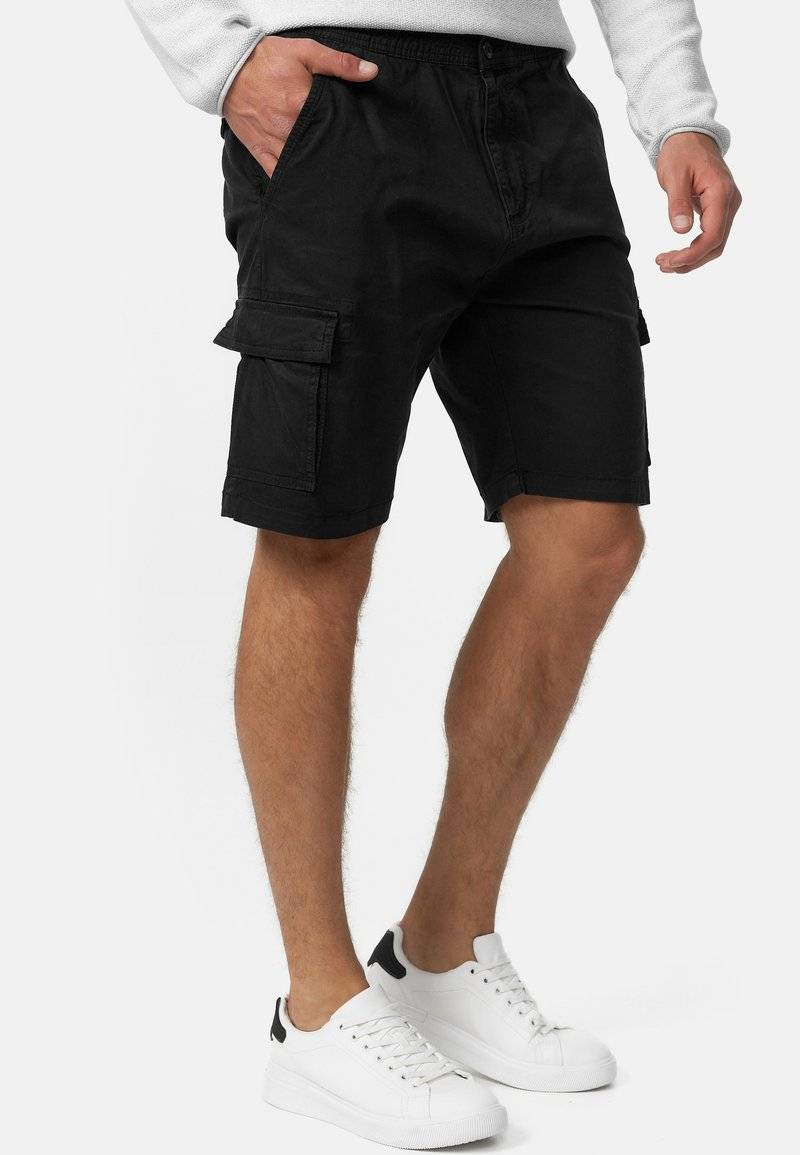 INDICODE JEANS INDICODE JEANS KINNAIRD - Shorts - black Lagerräumung