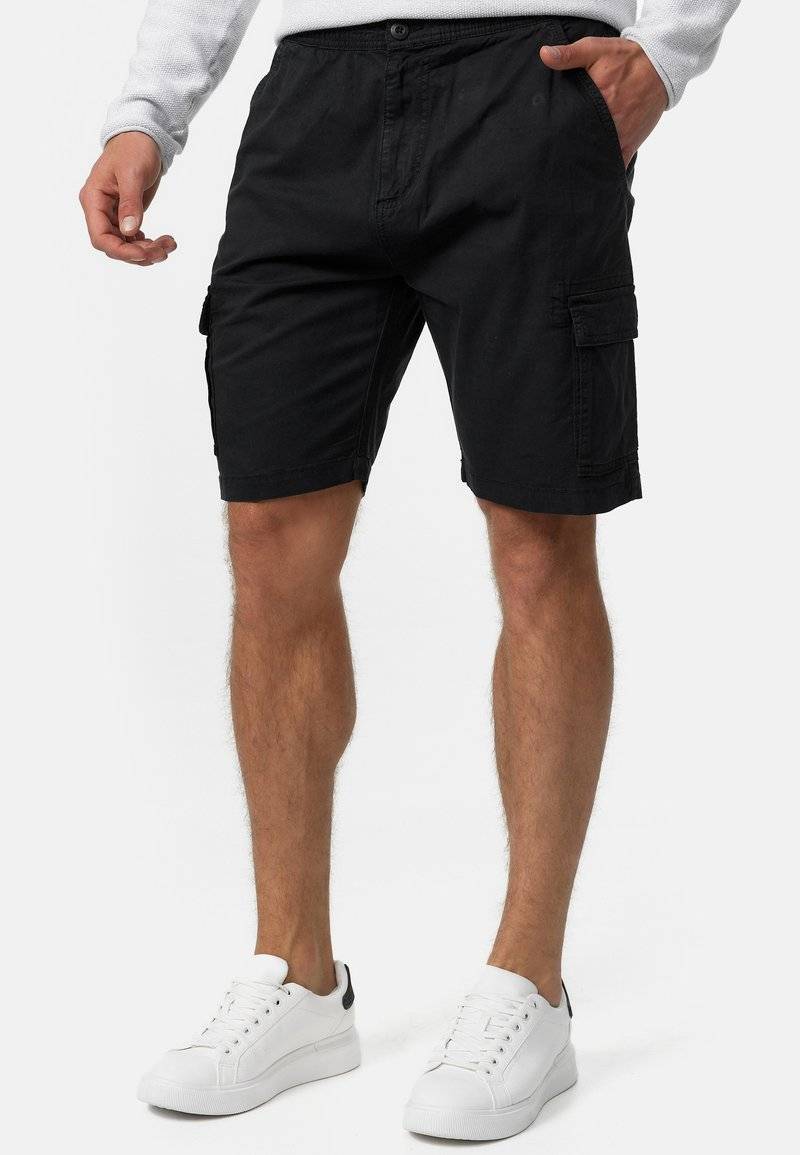 INDICODE JEANS INDICODE JEANS KINNAIRD - Shorts - black Lagerräumung
