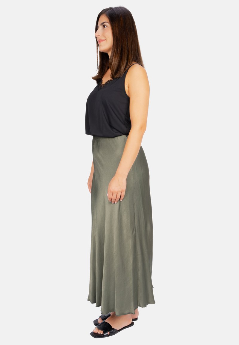 Seasons of April Seasons of April LILLY - Maxi skirt - khaki Neueste Mode
