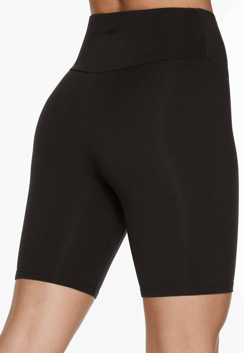 OYSHO OYSHO COMFORTLUX HIGH-RISE BIKER 20cm - Leggings - black Sonderangebot der Fabrik