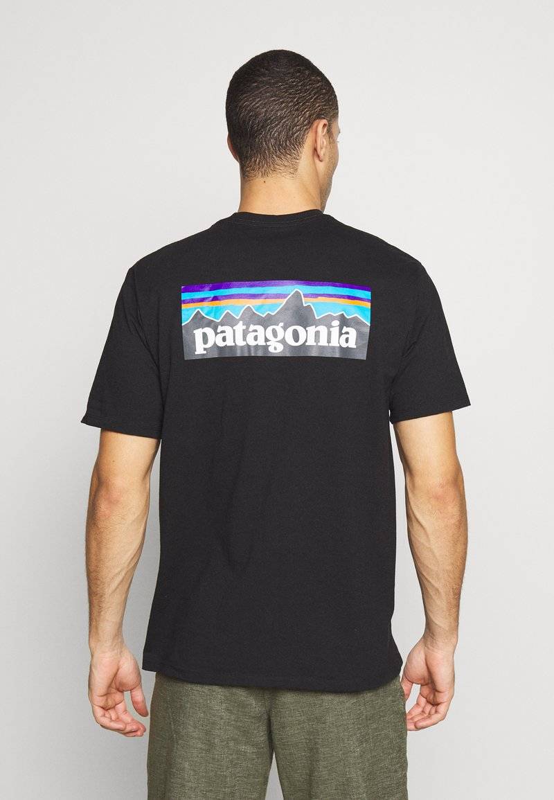 Patagonia Patagonia LOGO TEE - Print T-shirt - black Cyber Monday