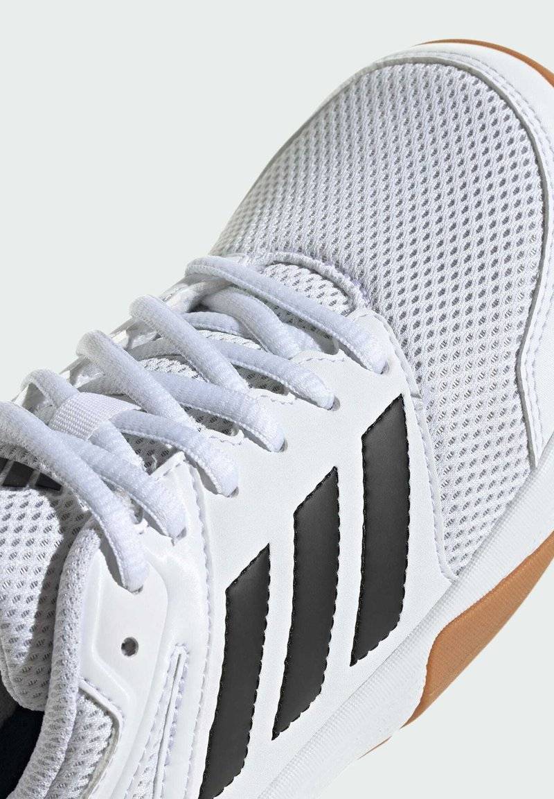 adidas Performance adidas Performance SPEEDCOURT INDOOR KIDS - Stability running shoes - cloud white core black gum Bis zu 50% Rabatt