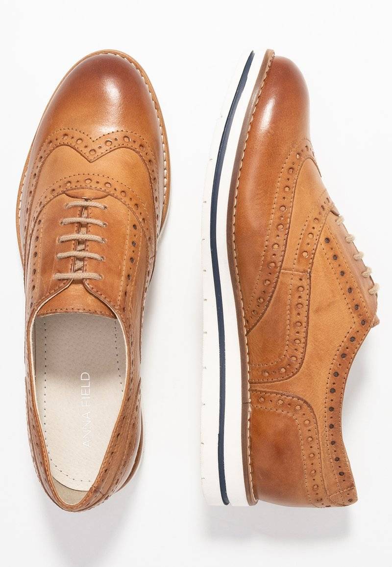 Anna Field Anna Field LEATHER - Casual lace-ups - cognac Discount Store für neue Produkte