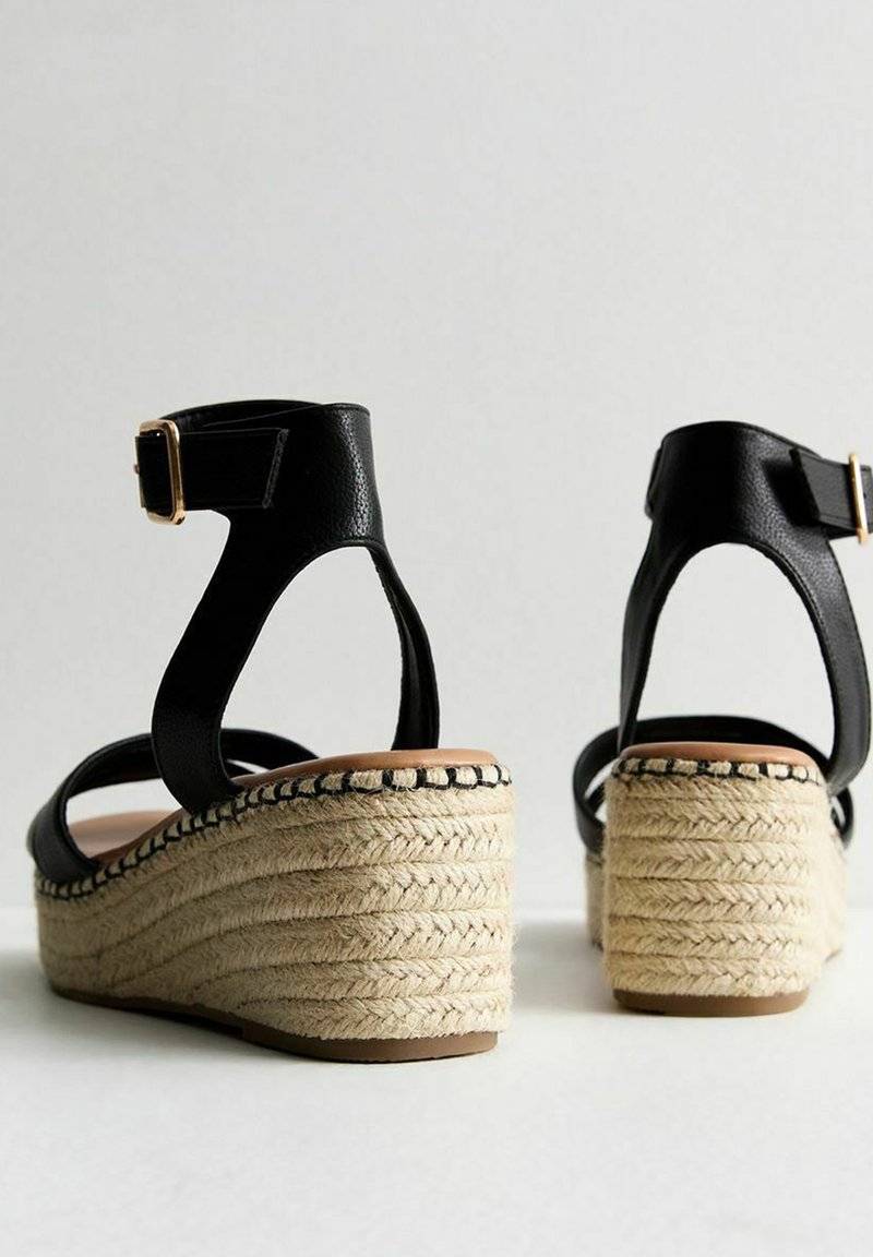 New Look New Look Espadrilles - black Riesige Rabatte