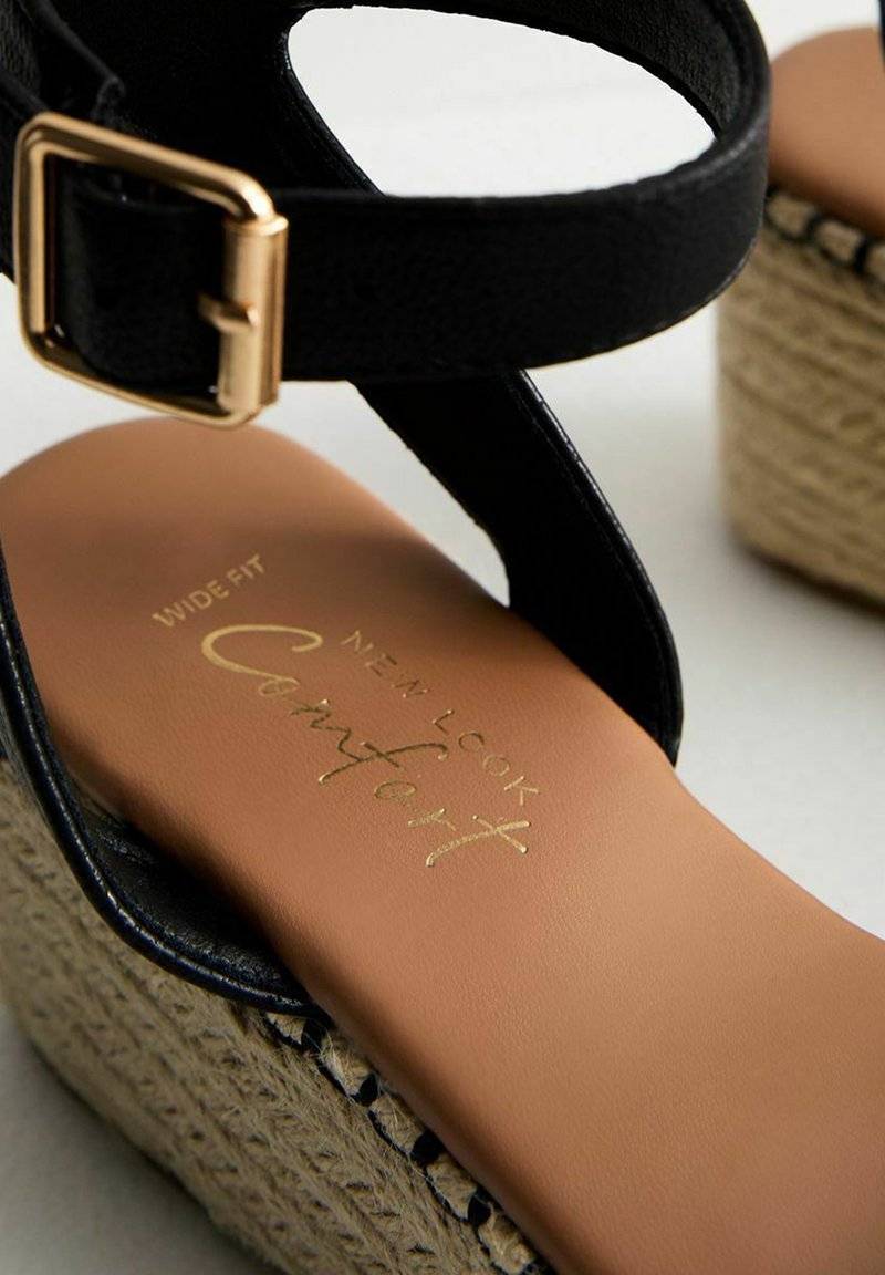 New Look New Look Espadrilles - black Riesige Rabatte
