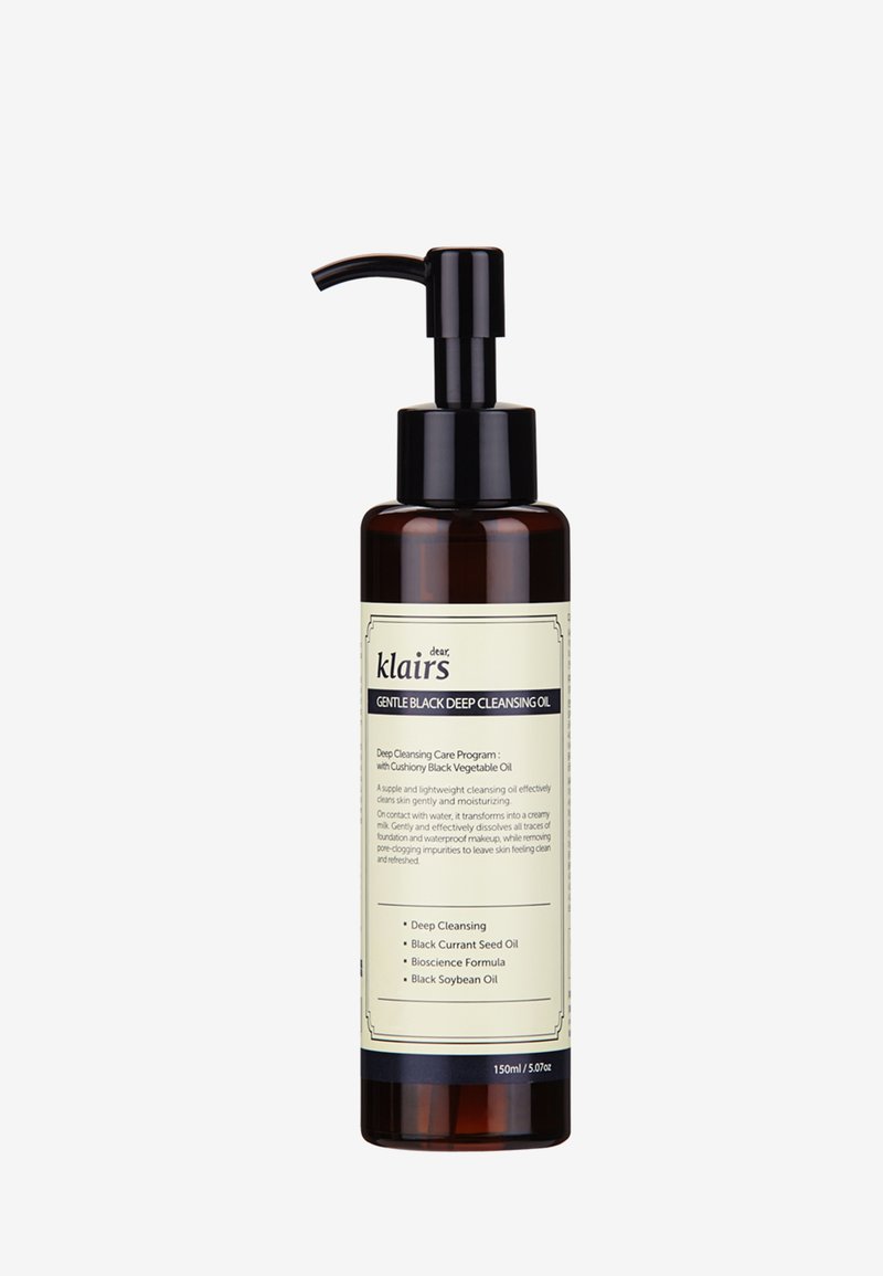 klairs klairs GENTLE BLACK DEEP CLEANSING OIL 150ML - Cleanser Fabrikladen