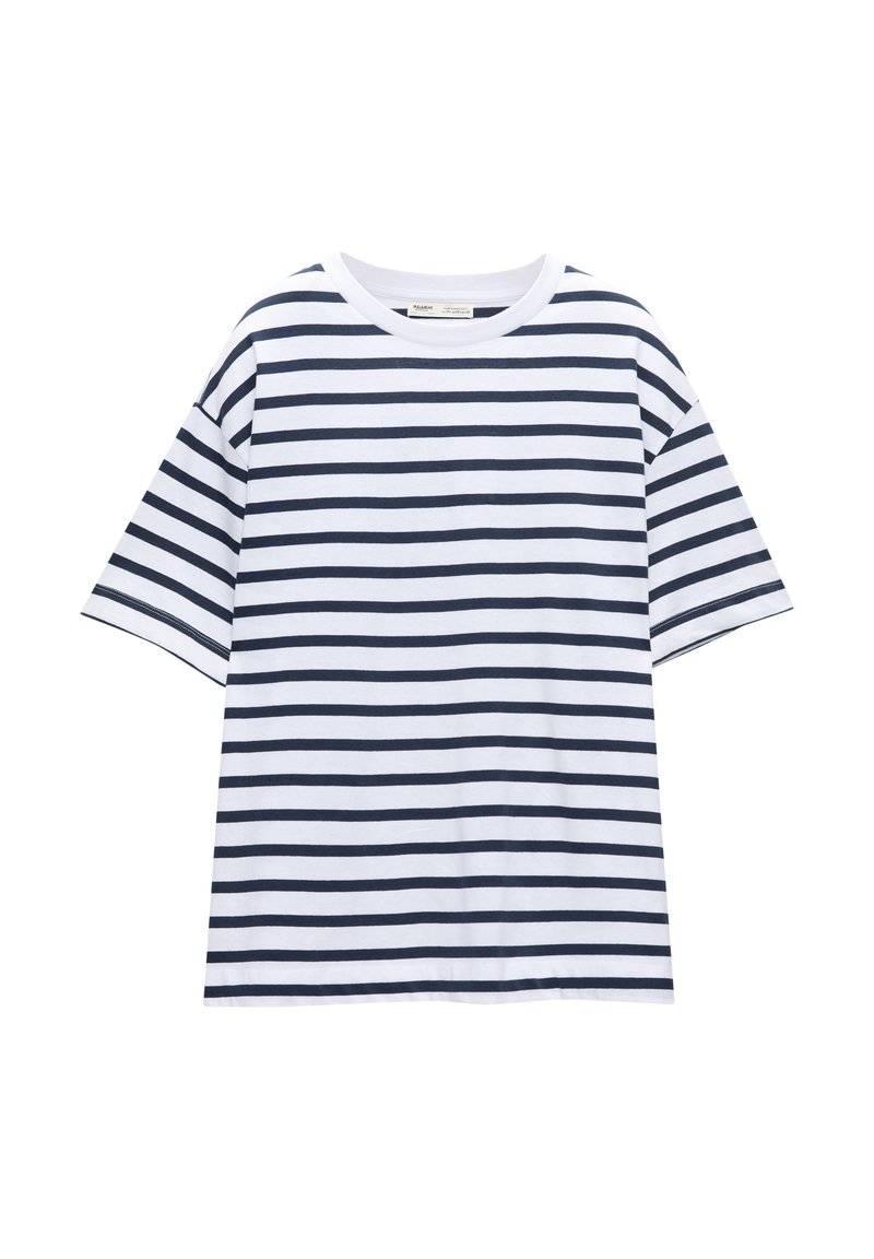 PULL&BEAR PULL&BEAR SHORT SLEEVE - Basic T-shirt - dark blue Versandkostenfrei