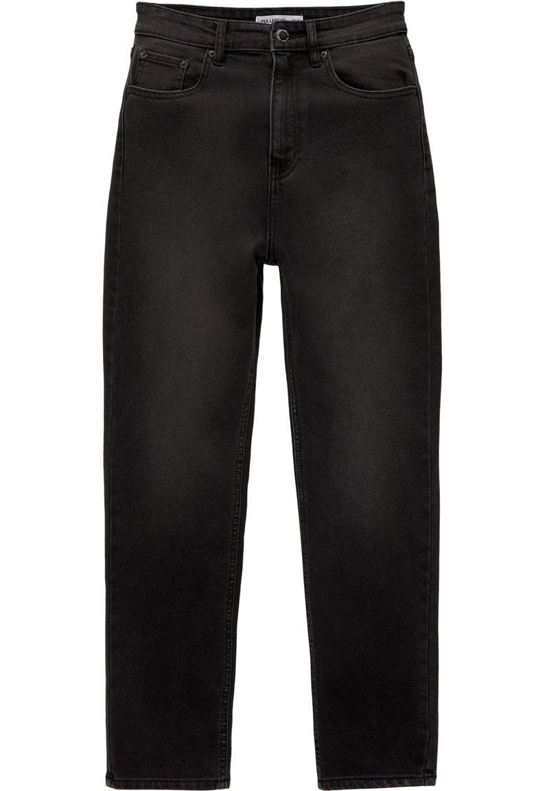 PULL&BEAR PULL&BEAR BASIC MOM COMFORT - Straight leg jeans - black Saisonschlussverkauf
